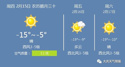 大庆天气预报15天查询，掌握未来天气，从容安排生活